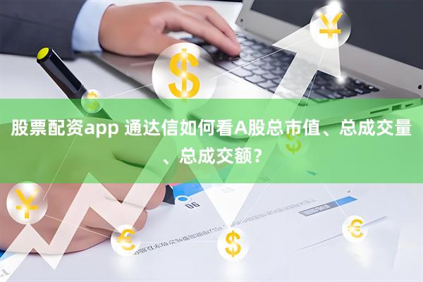 股票配资app 通达信如何看A股总市值、总成交量、总成交额？