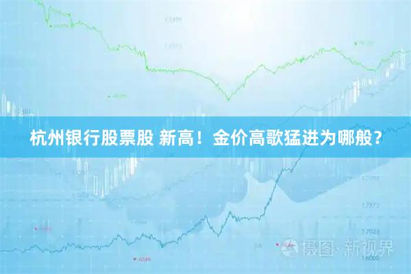 杭州银行股票股 新高！金价高歌猛进为哪般？